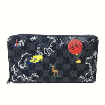 Louis Vuitton Long Wallet Purse N40204 Damier Grafitto Canvas Black Damier Grafitte Zippy Organizer