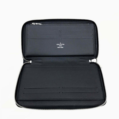 Louis Vuitton Long Wallet Purse N40204 Damier Grafitto Canvas Black Damier Grafitte Zippy Organizer