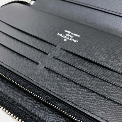 Louis Vuitton Long Wallet Purse N40204 Damier Grafitto Canvas Black Damier Grafitte Zippy Organizer
