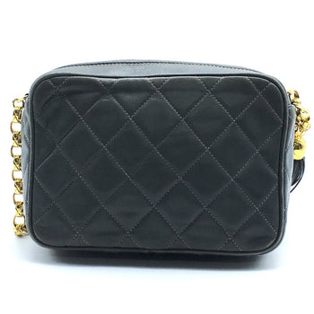 Chanel Shoulder Bag Lambskin Gray Type Cc Coco Mark Matrasse Fringe Women