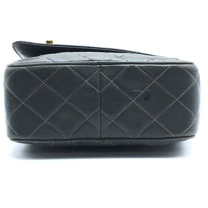 Chanel Shoulder Bag Lambskin Gray Type Cc Coco Mark Matrasse Fringe Women