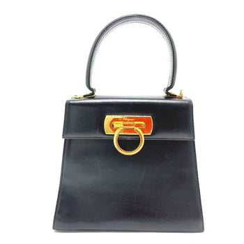 Salvatore Ferragamo Shoulder Bag O212193 Leather Black Gancini 2Way Mini Women