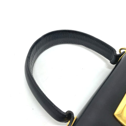 Salvatore Ferragamo Shoulder Bag O212193 Leather Black Gancini 2Way Mini Women