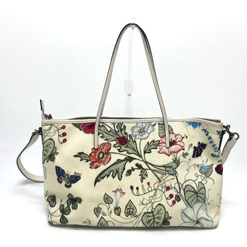 Gucci Shoulder Bag 353437 Leather / Pvc Ivoryx Multicolor Bag 2Way Tote Bag Flora Floral Pattern