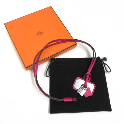 Hermes Necklace Vaux Swift Pink Type Pendant Okelley Gm Women