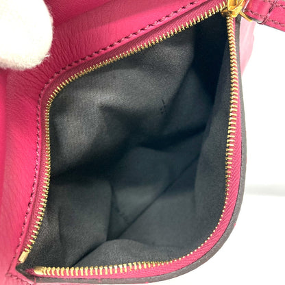 Fendi Handbag 8Bn251 Leather / Canvas Brown X Purple Type Pecan Women