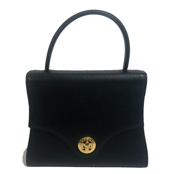 Givenchy Handbag Leather Black Shoulder Bag Vintage Unisex(Unisex)