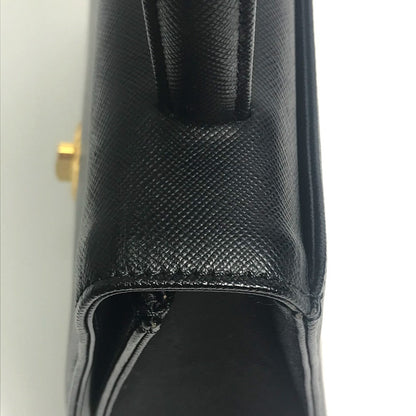 Givenchy Handbag Leather Black Shoulder Bag Vintage Unisex(Unisex)
