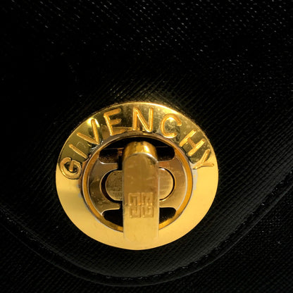 Givenchy Handbag Leather Black Shoulder Bag Vintage Unisex(Unisex)