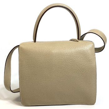 Loewe Handbag Leather Beige Barcelona Women