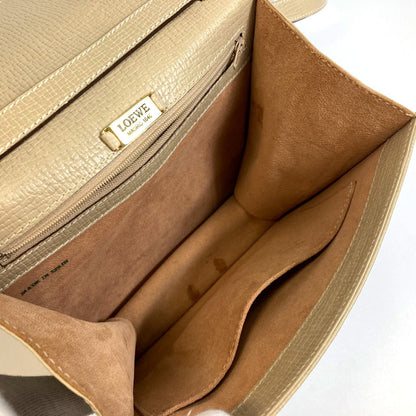 Loewe Handbag Leather Beige Barcelona Women