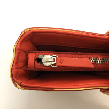 Chanel Pouch Patent Leather Red Type Cc Coco Mark Border Women