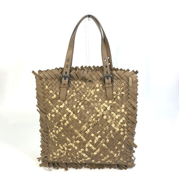 Bottegaveneta Tote Bag 239898 Leather Beige Intrecciato Mens