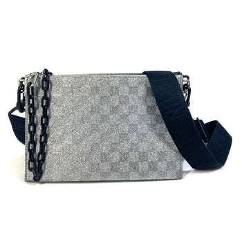 Louis Vuitton Shoulder Bag M59682 Leather, Taurillon Clemence Leather, Damier Glitter Leather