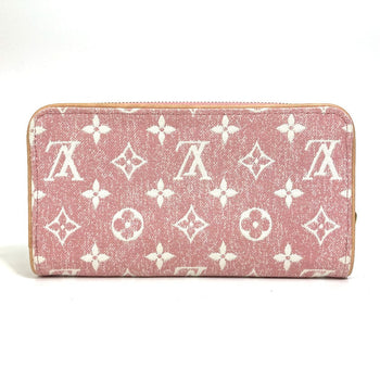 Louis Vuitton Long Wallet Purse M81182 Monogram Denim Pink Monogram Denim Zippy Wallet Women