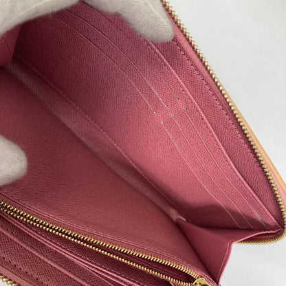 Louis Vuitton Long Wallet Purse M81182 Monogram Denim Pink Monogram Denim Zippy Wallet Women