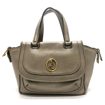 Gucci Handbag 282481 Leather Gold Gg Double G Detail Women