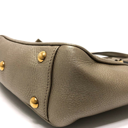 Gucci Handbag 282481 Leather Gold Gg Double G Detail Women