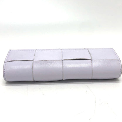 Bottegaveneta Long Wallet Purse 667433 Leather Purple Intrecciato Maxi Women