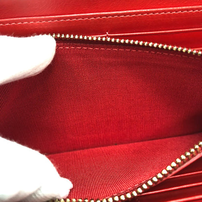 Christian Louboutin Long Wallet Purse Leather Black Panettone Spike Studs Mens