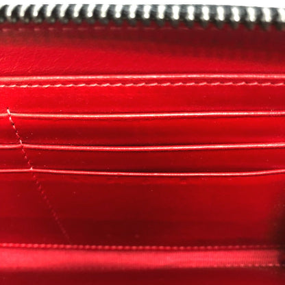 Christian Louboutin Long Wallet Purse Leather Black Panettone Spike Studs Mens