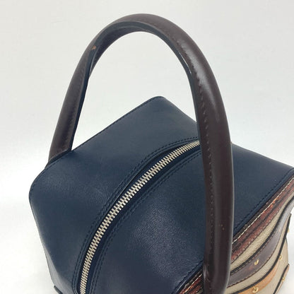 Louis Vuitton Handbag M52350 Leather Black / Beige Trompe L'Oeil Women