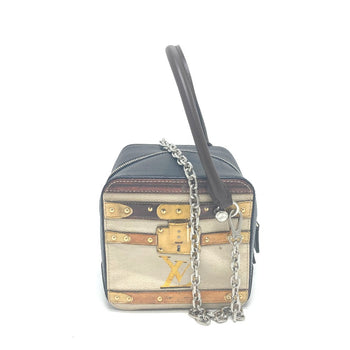 Louis Vuitton Handbag M52350 Leather Black / Beige Trompe L'Oeil Women