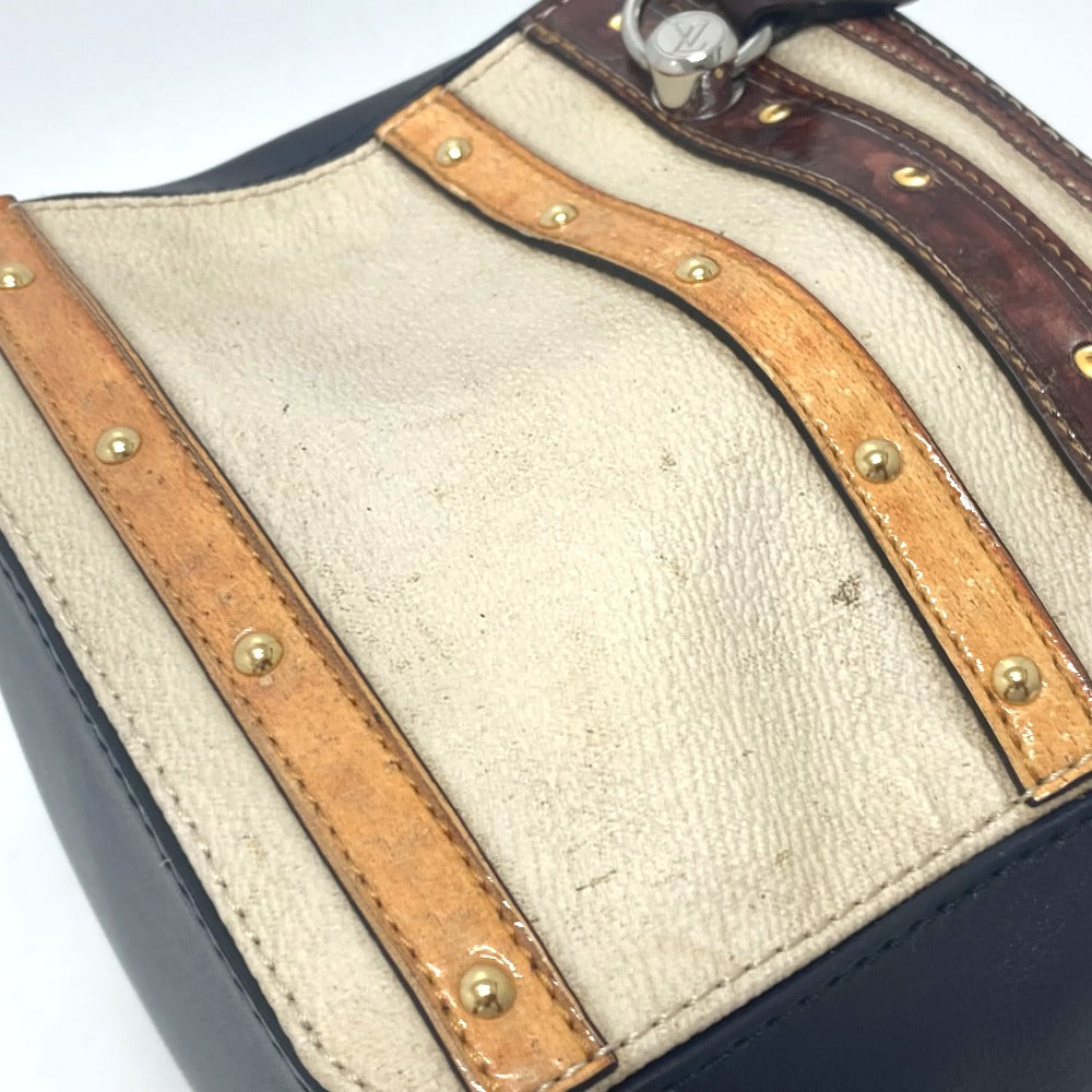Louis Vuitton Handbag M52350 Leather Black / Beige Trompe L'Oeil Women