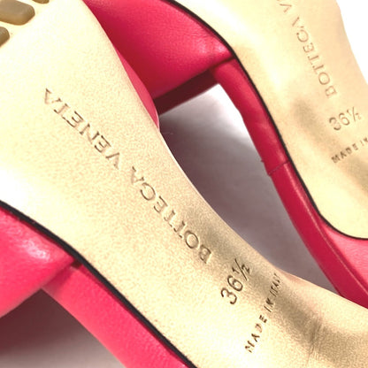 Bottegaveneta Sandals 639943 Leather Red Type Rubber Lido Mules Women 36.5