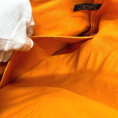 Hermes Tote Bag Canvas Orange Fool Toe Kabas Women