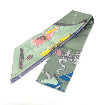 Hermes Scarf Silk Multicolor Bottle Ship Women
