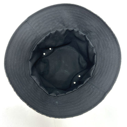 Dior Hat Nylon Gray X Black Trotter Bucket Hat Bob Hat Women Size Unknown