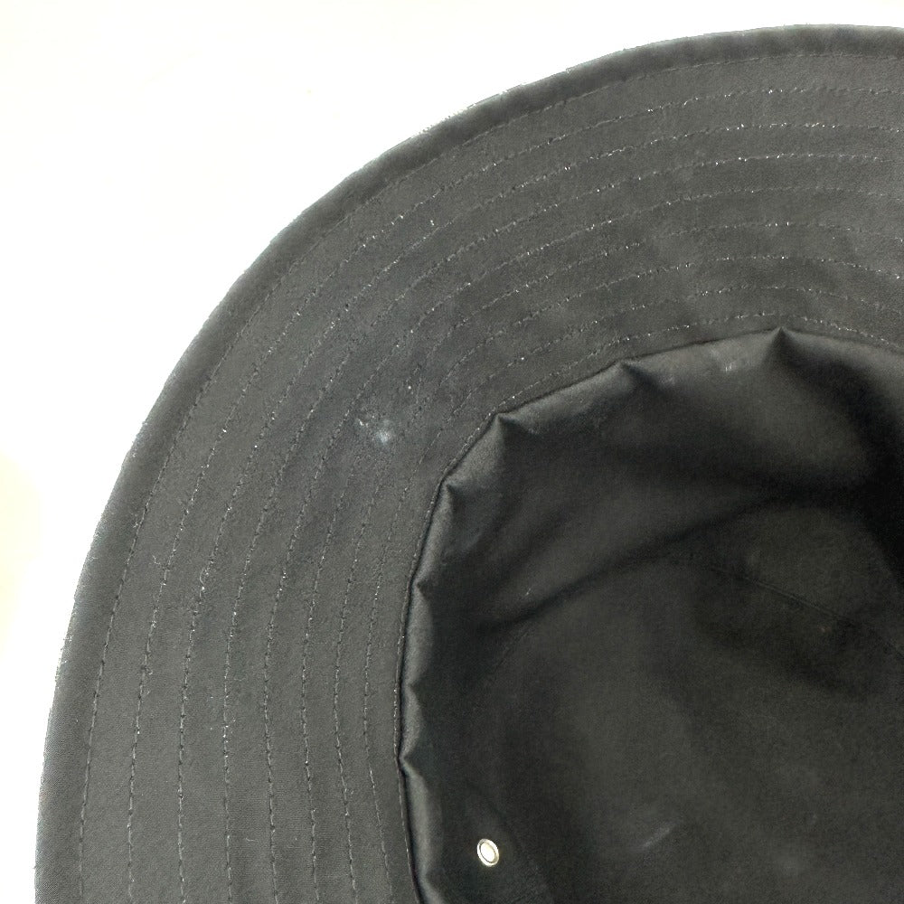 Dior Hat Nylon Gray X Black Trotter Bucket Hat Bob Hat Women Size Unknown