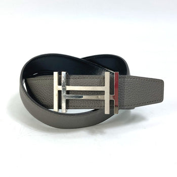 Hermes Belt Togo Gray H Belt Ash Okare Women 80