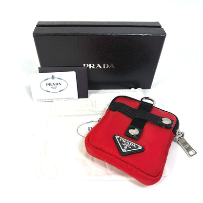 Prada Pouch 2Na026 Nylon Red Triangle Logo Plate Tessuto Soft Mens