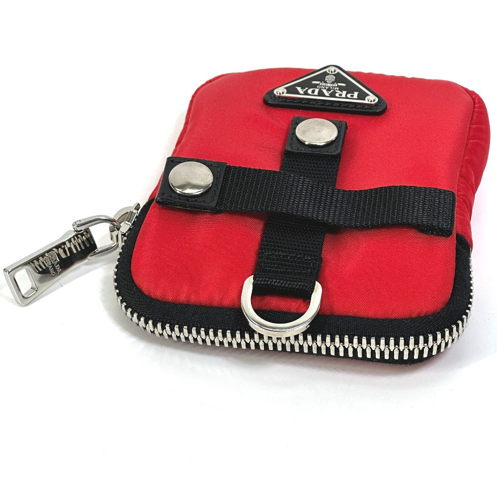 Prada Pouch 2Na026 Nylon Red Triangle Logo Plate Tessuto Soft Mens
