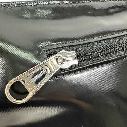 Burberry Sling Bag 8028160 Enamel Enamel Leather Black Logo Brummell Horse Ferry Hosefey Mens
