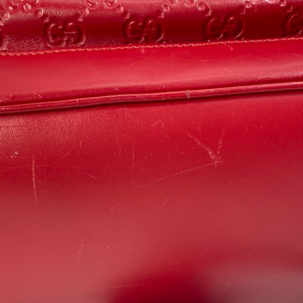 Gucci Backpack 406370 Sima Leather Red Guccisima Gg Women Secondhand