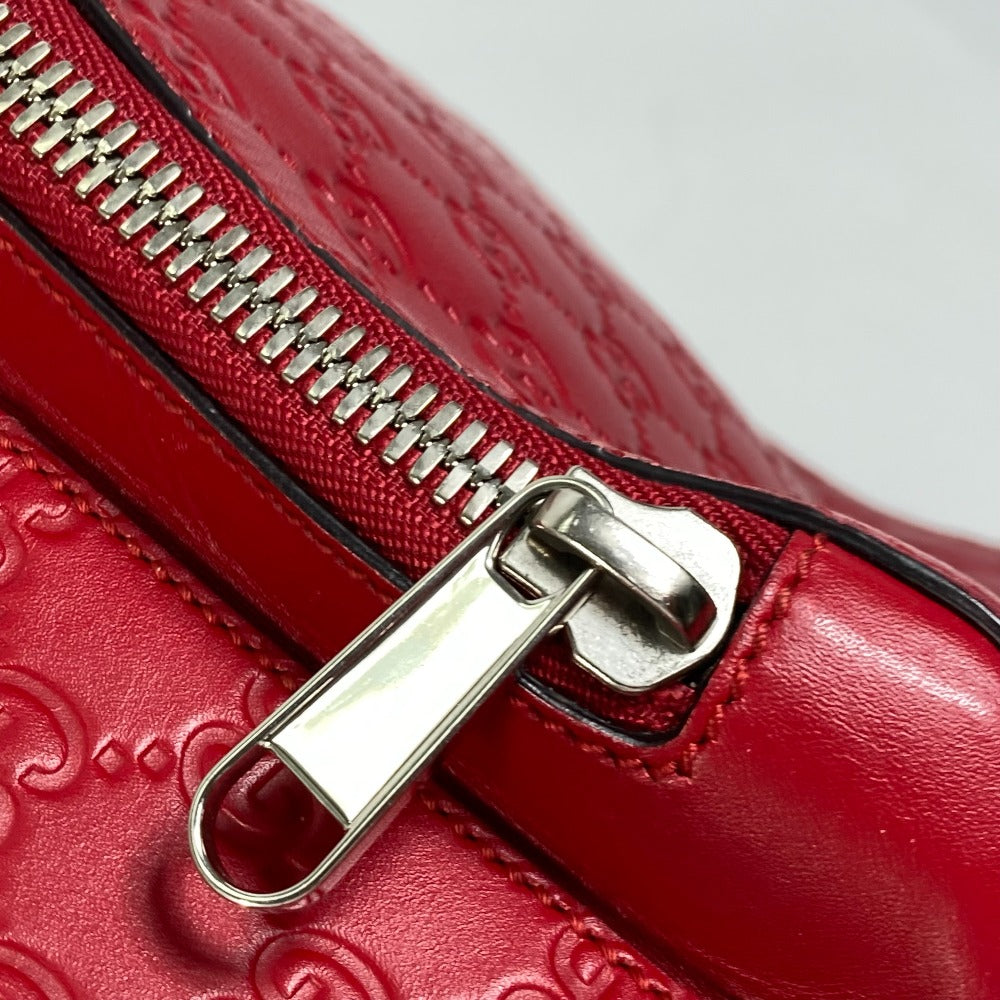 Gucci Backpack 406370 Sima Leather Red Guccisima Gg Women Secondhand