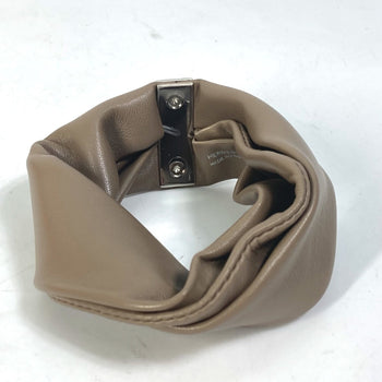 Hermes Bracelet Leather Brown Accessories Medor Torsado Women