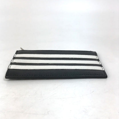 Balenciaga Coin Case 721896 Leather Black Logo Card Holder Fragment Case Mens