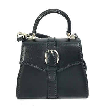 Gucci Shoulder Bag 007.090.0234 Leather Black Mini Bag Women