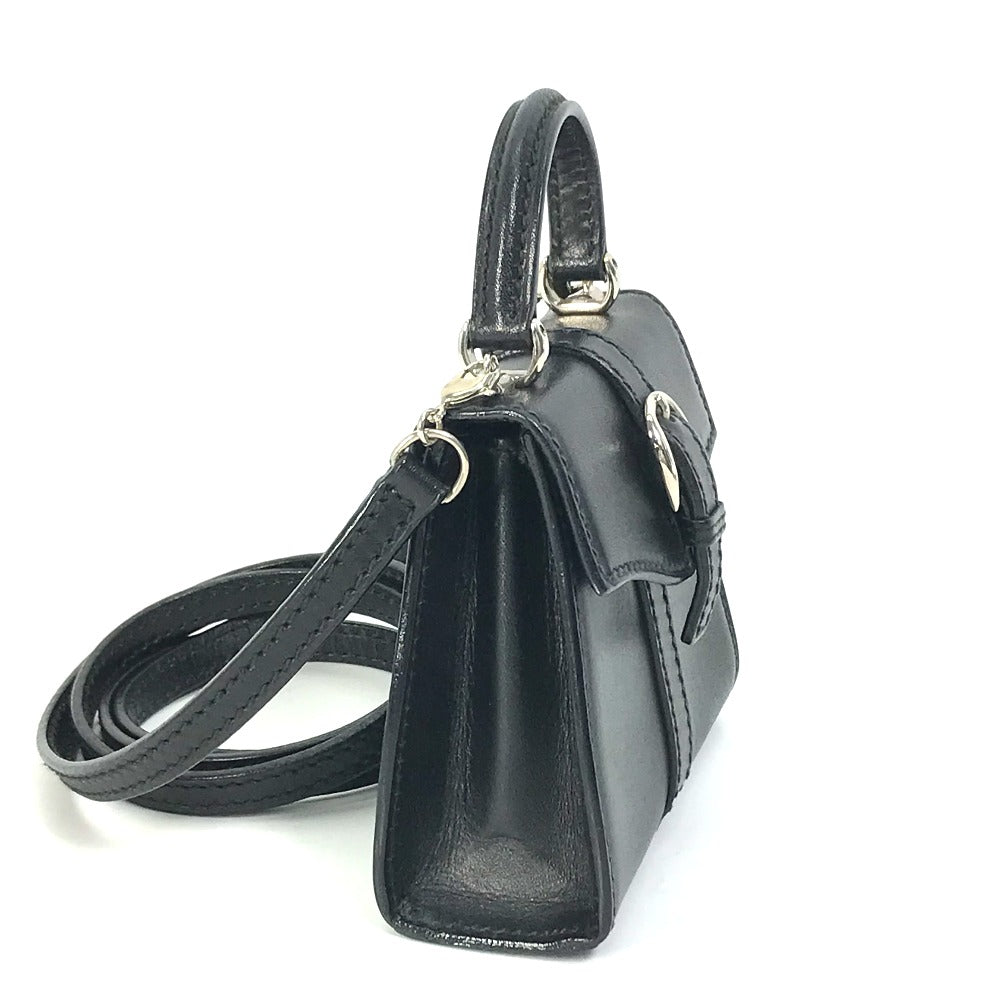Gucci Shoulder Bag 007.090.0234 Leather Black Mini Bag Women