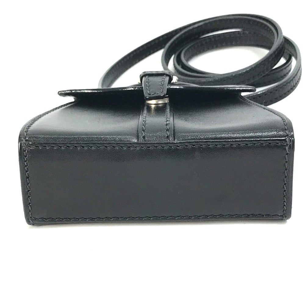 Gucci Shoulder Bag 007.090.0234 Leather Black Mini Bag Women