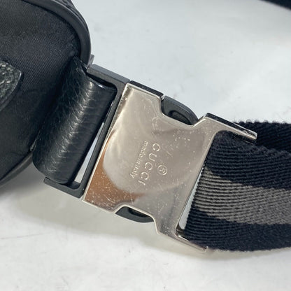Gucci Waist Bag 509643 Nylon Black Gg Belt Bag Sling Bag Mens