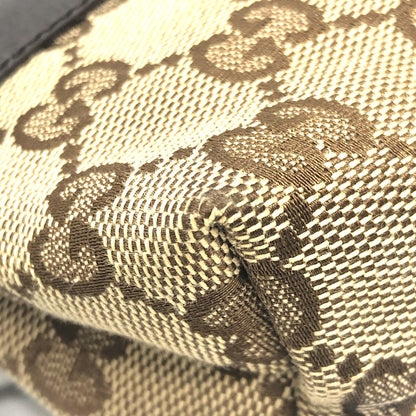 Gucci Waist Bag 131236 Gg Canvas Beige X Brown Gg Sling Bag Waist Pouch Unisex(Unisex)