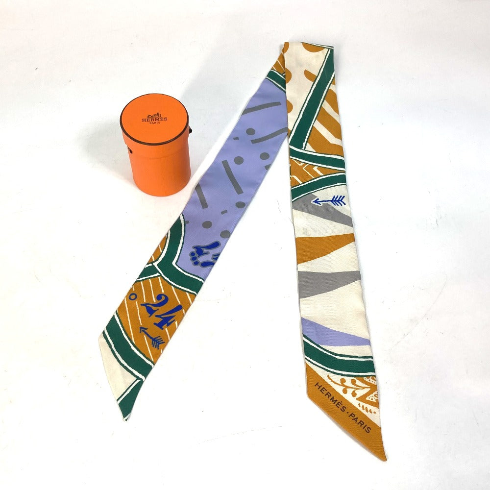 Hermes Scarf Silk Multicolor Bandeau Scarf Twilly Twilly Women