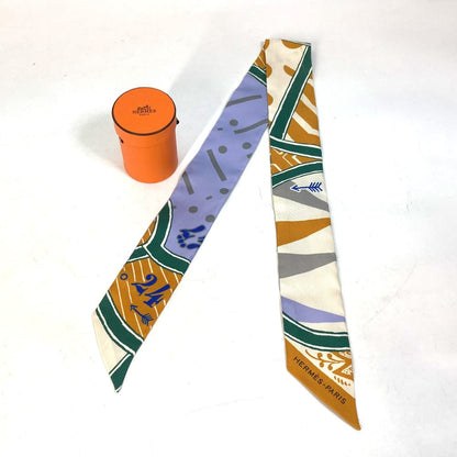 Hermes Scarf Silk Multicolor Bandeau Scarf Twilly Twilly Women