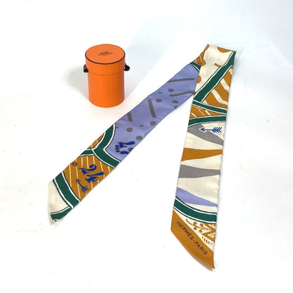 Hermes Scarf Silk Multicolor Bandeau Scarf Twilly Twilly Women