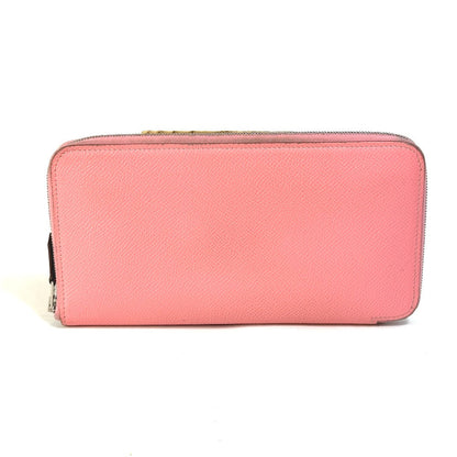 Hermes Long Wallet Purse Epsom Pink Azap Long Silk In Women
